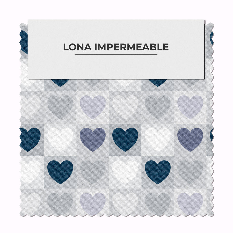 Corazón Mosaico Gris