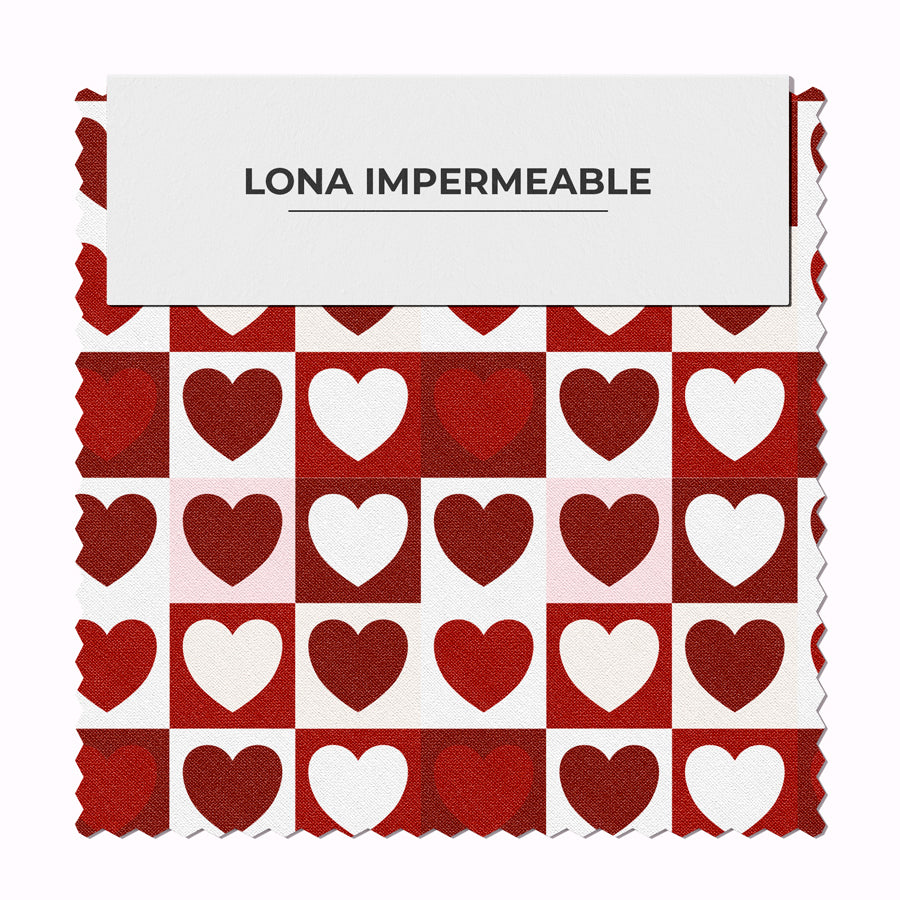 Corazón Mosaico Rojo