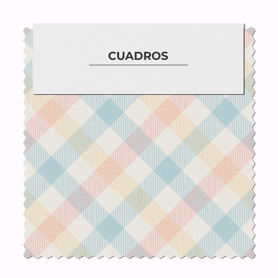 Cuadrille Diagonal Pastel Viejo
