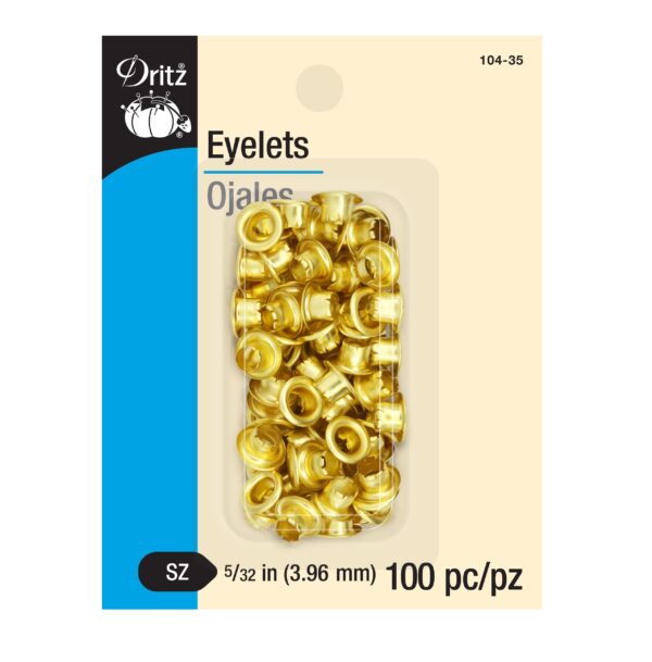 Ojetillo Aluminio Dorado 4 mm 100u - Dritz