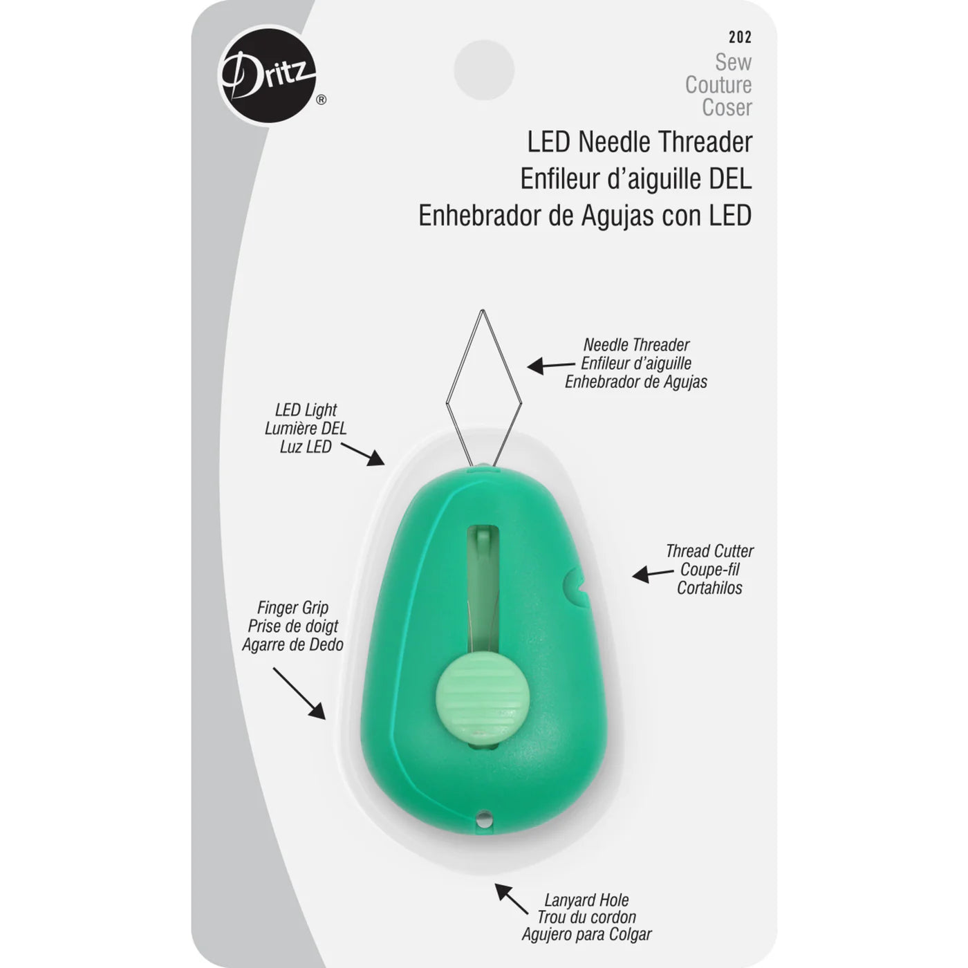 Enhebrador con Luz LED - Dritz