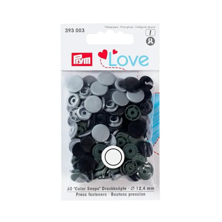 Snap Broche Plástico Oscuro – Prym 30 U