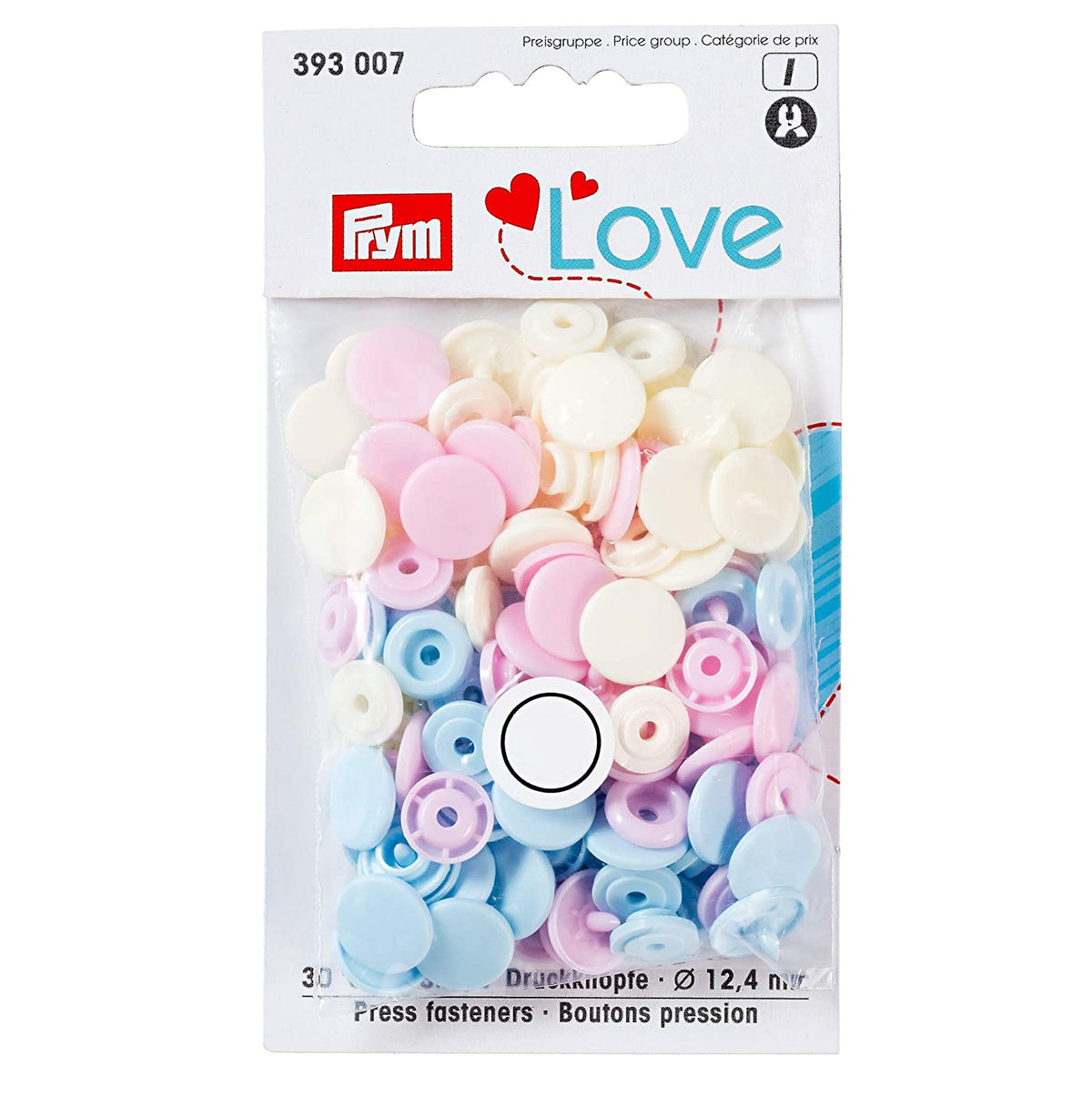 Snap Broche Plástico Pastel 12 mm – Prym 30 U