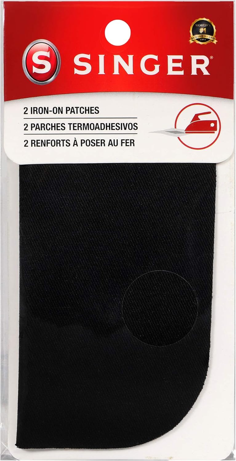 Parches Negros Termoadhesivos 2u - Singer