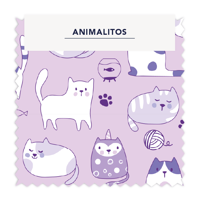 ⚡ Gatos con Humita Lila