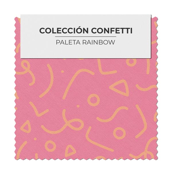 Confetti Rosa y Naranjo