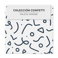 Confetti Azul Marino Base Blanca