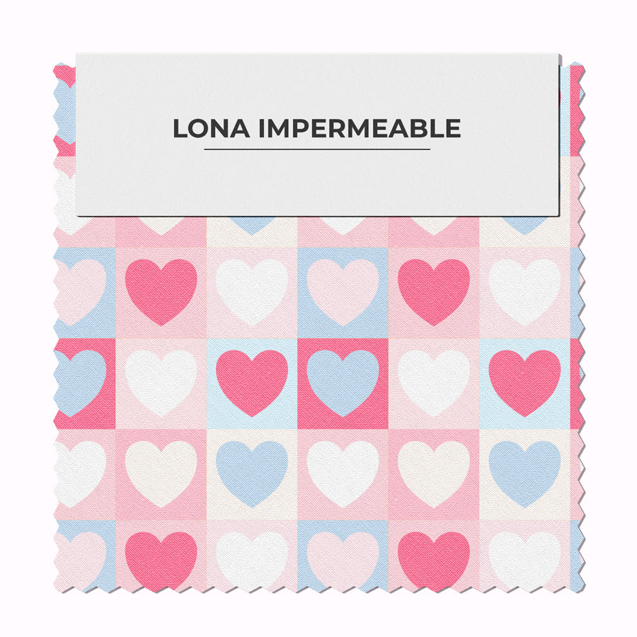 Corazón Mosaico Rosa