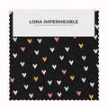Corazones Mini Negro Rosa