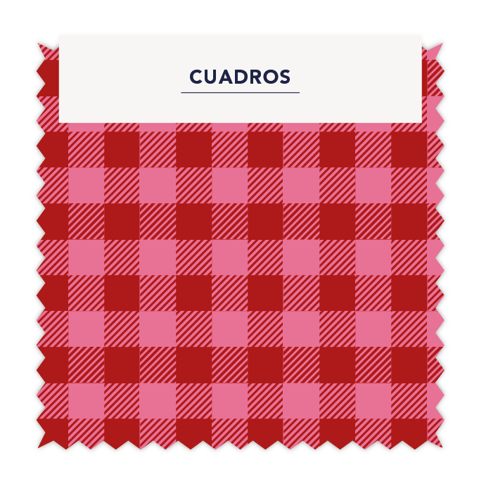 Vichy 1x1 cm Rojo