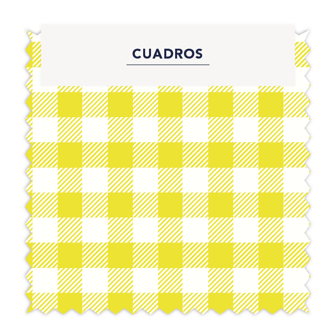 Vichy 1x1 cm Amarillo