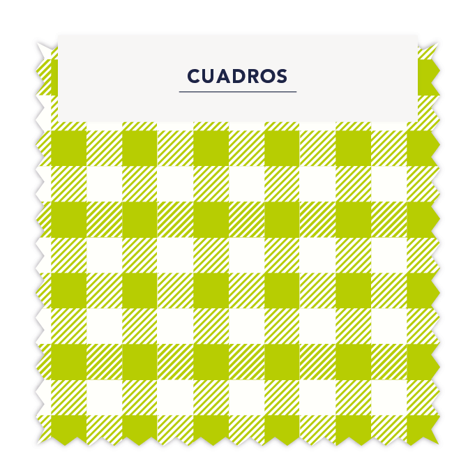 ⚡ Vichy 1 cm Cuadros 55