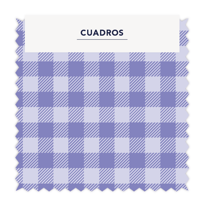 Vichy 1x1 cm Morado