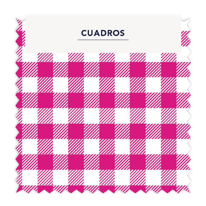 Vichy 1x1 cm Guinda