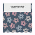 Flor a Trazo Azul