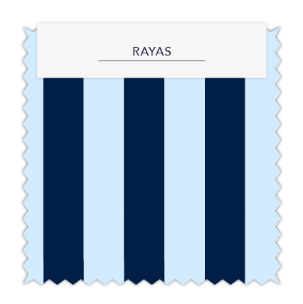 Rayas 2 cm Azul Celeste