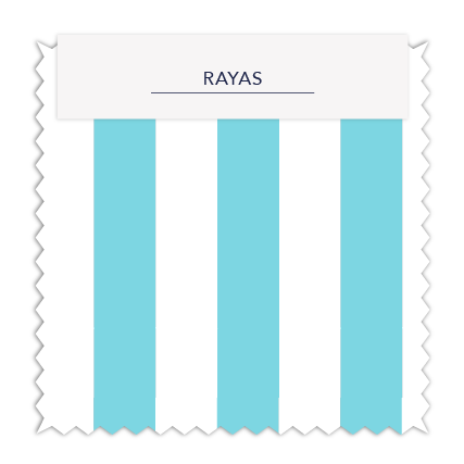Rayas 2 cm Calipso Blanco