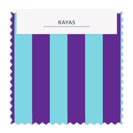 Rayas 2 cm Calipso Morado