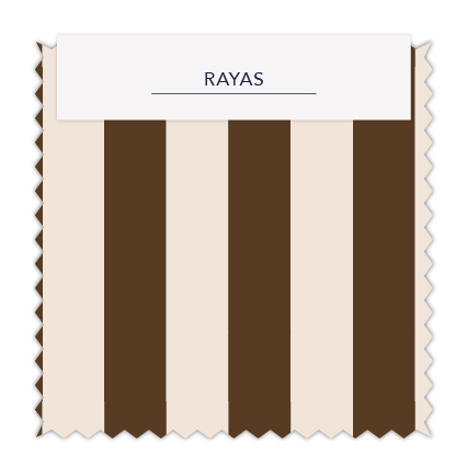 Rayas 2 cm Café