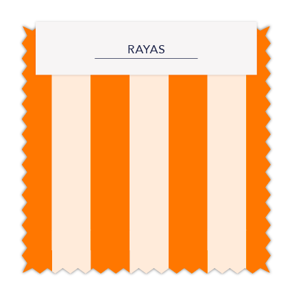 Rayas 2 cm Naranja