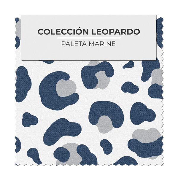 Leopardo Azul Gris