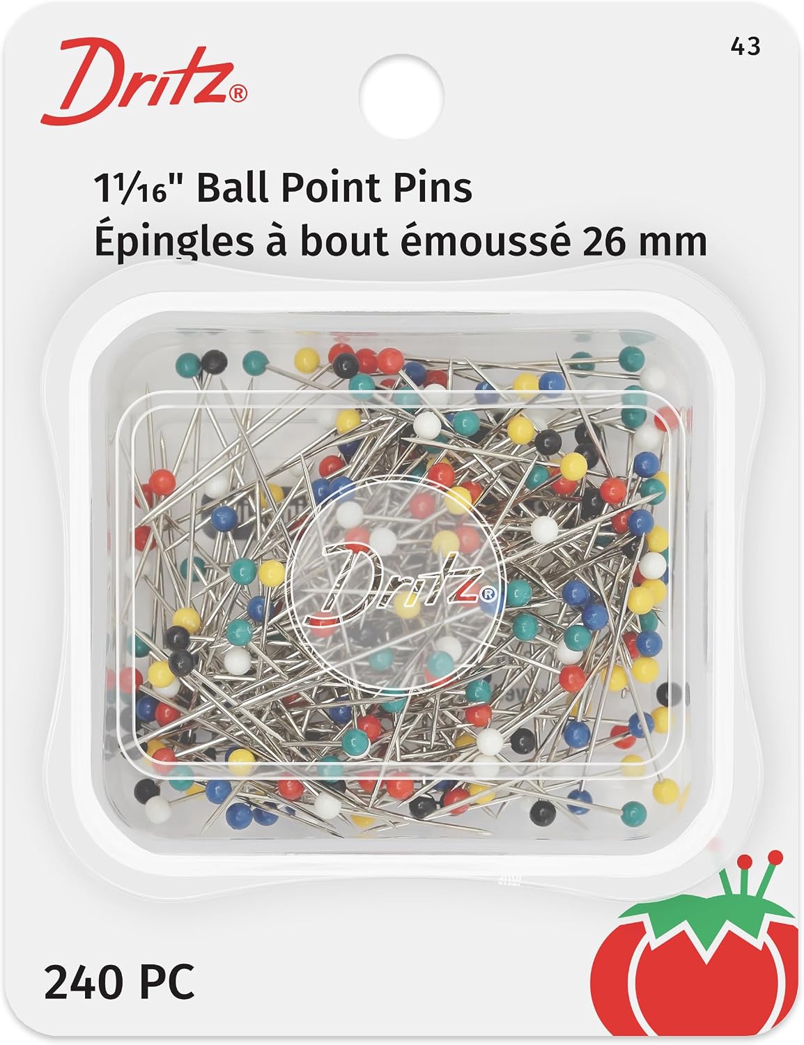 Alfiler Punta de Bola 240 u - Dritz