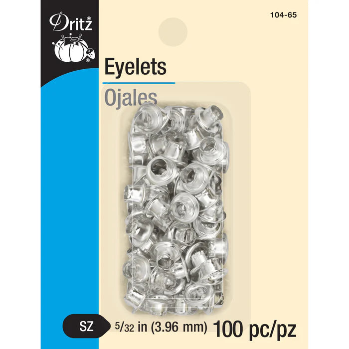 Ojetillo Aluminio Plateado 4 mm 100u - Dritz